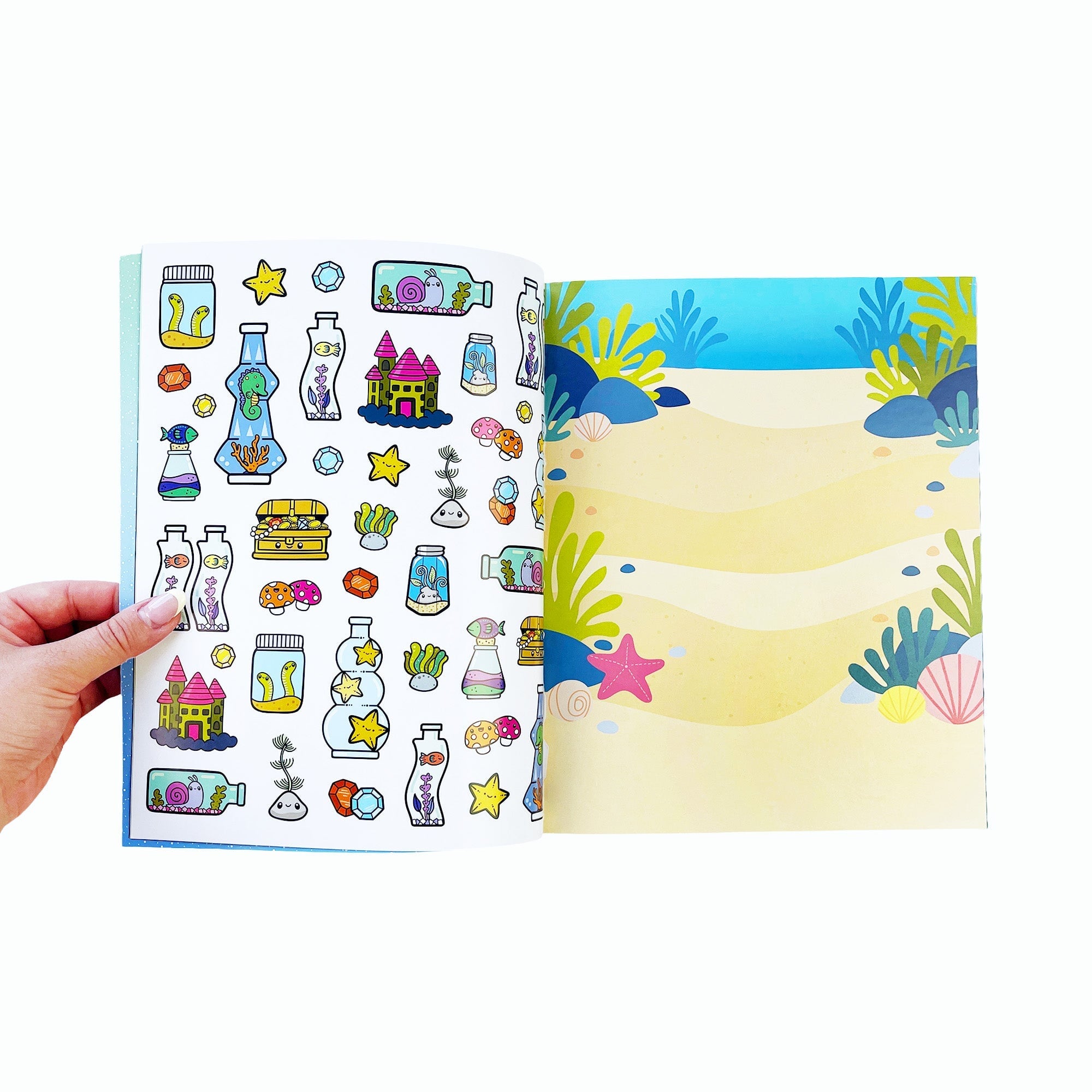 Draw-Along Sealife Sticker Book