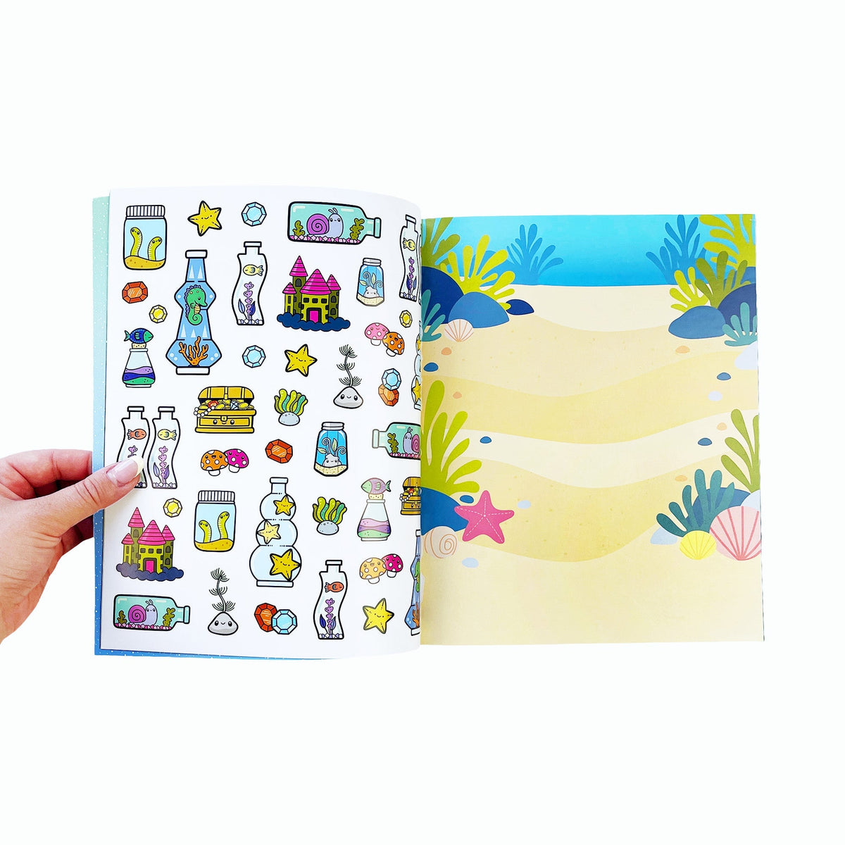 Draw-Along Sealife Sticker Book