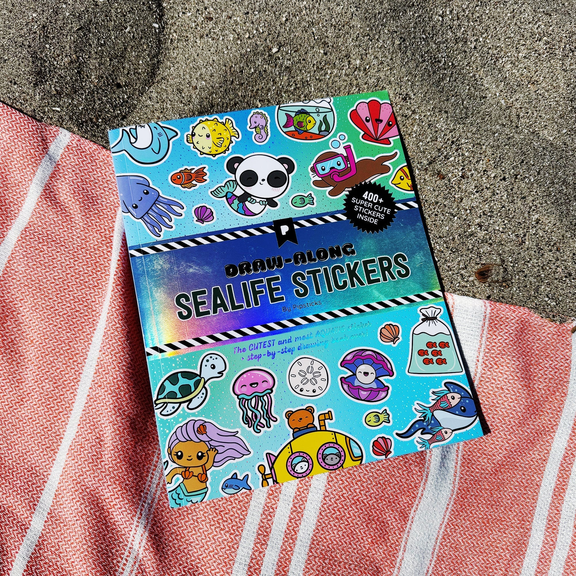 Draw-Along Sealife Sticker Book