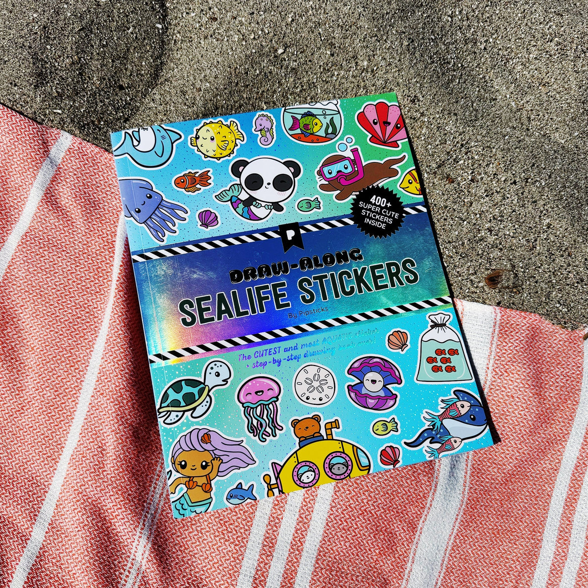 Draw-Along Sealife Sticker Book