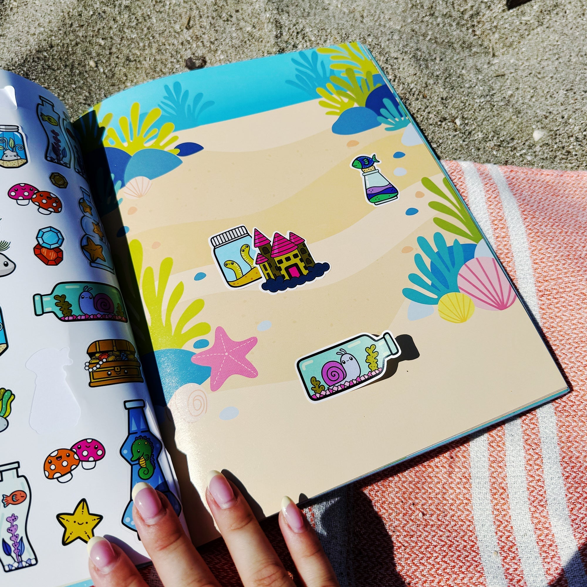 Draw-Along Sealife Sticker Book