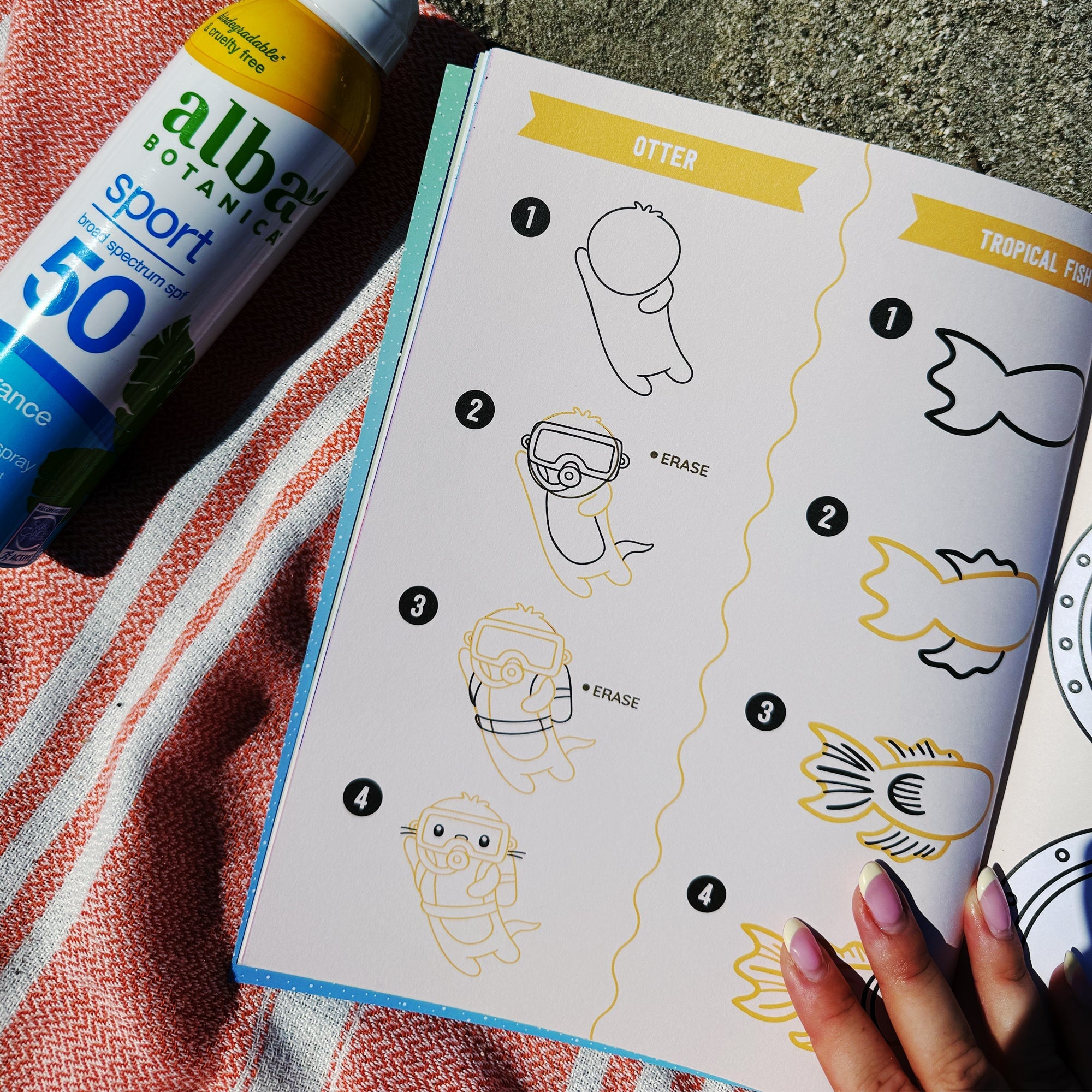 Draw-Along Sealife Sticker Book