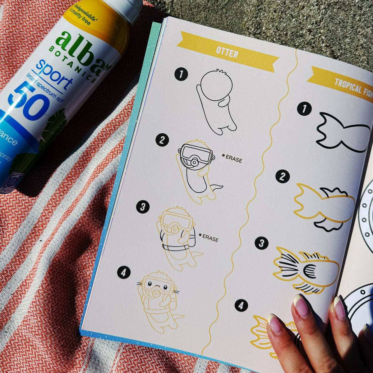 Draw-Along Sealife Sticker Book