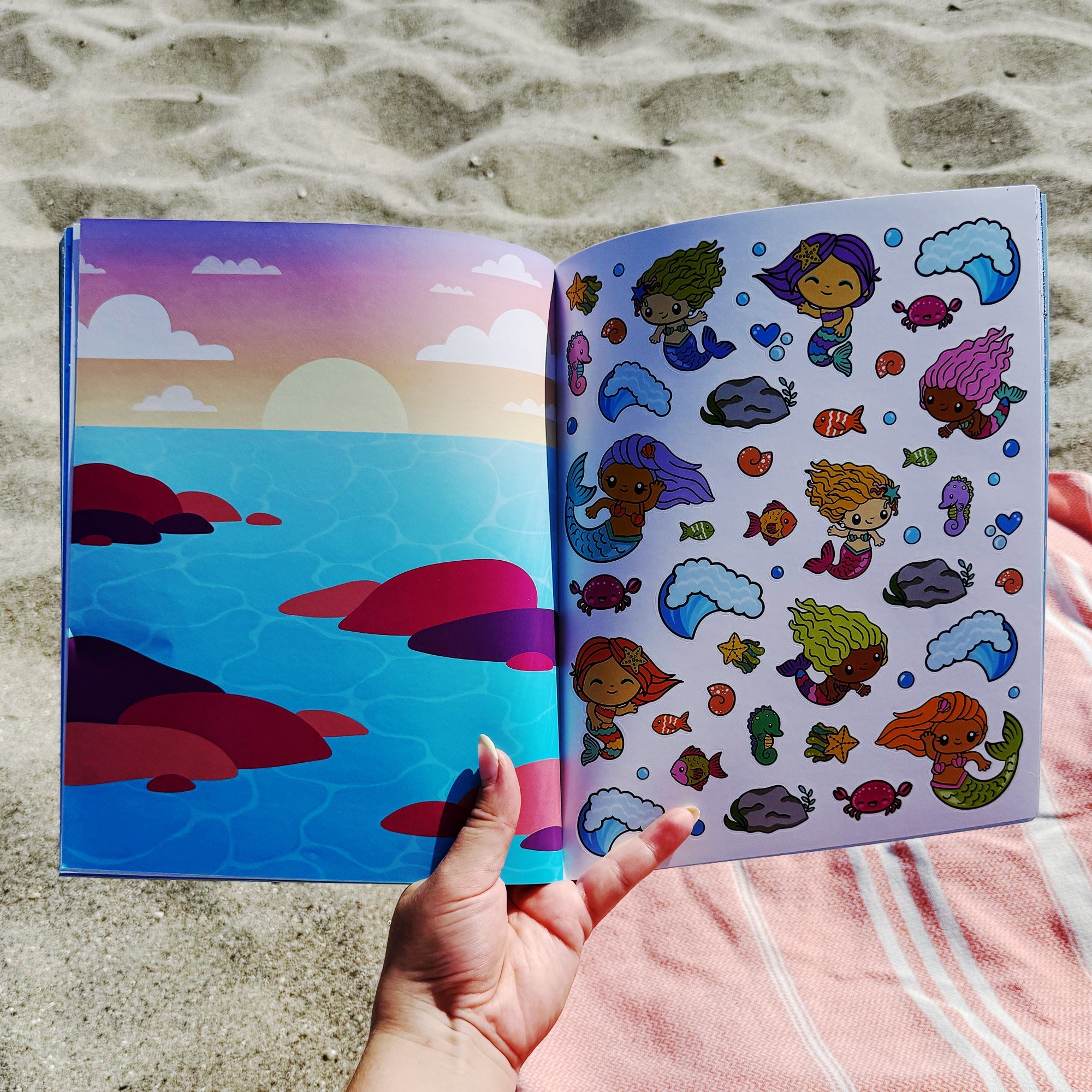 Draw-Along Sealife Sticker Book