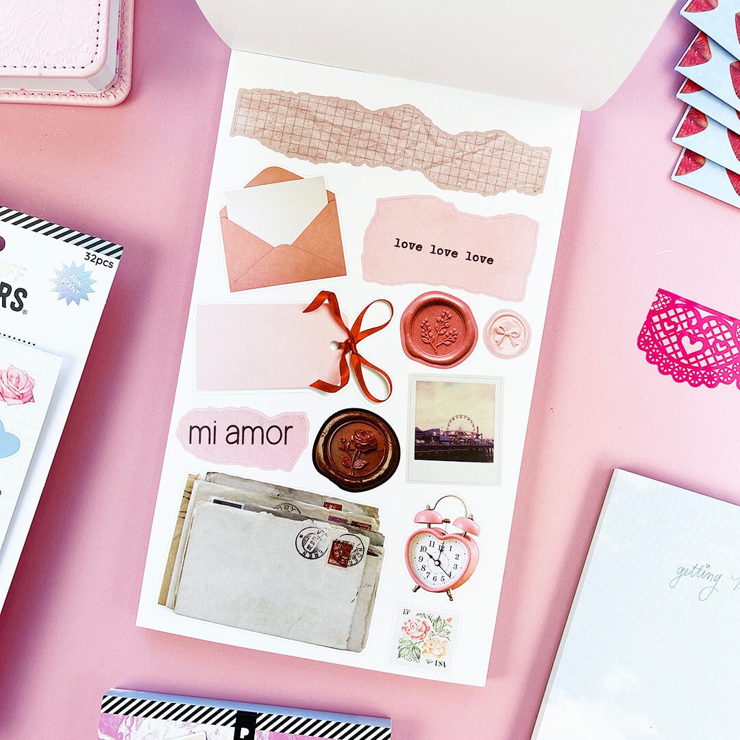 Coquette Junk Journal Sticker Book