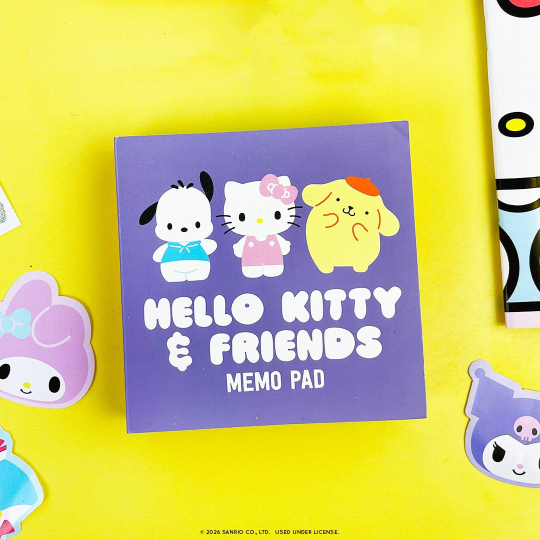 Hello Kitty and Friends Friends Forever Tri-fold Memo Pad