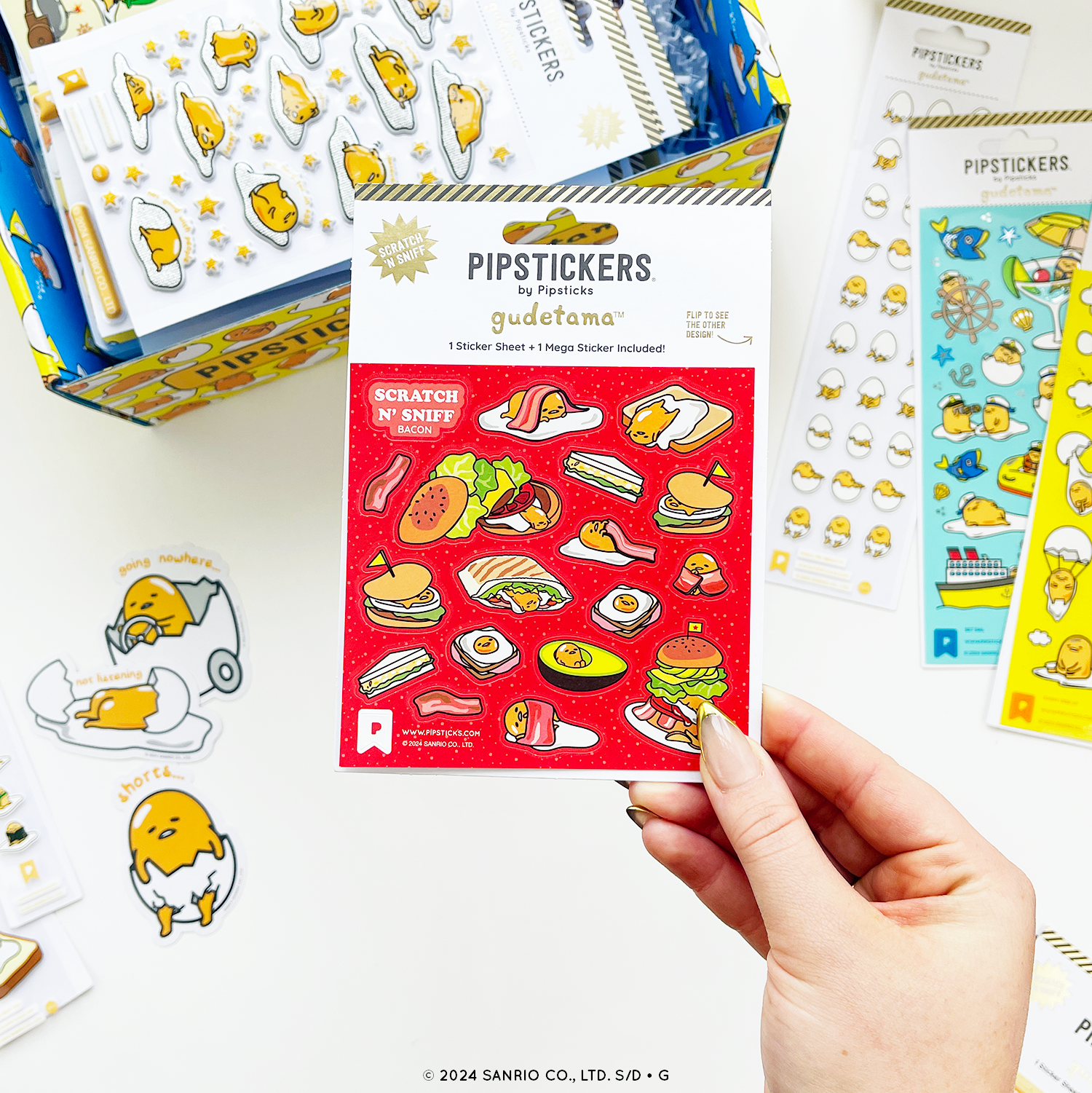Gudetama Bacon Me Hungry Scratch 'n Sniff (2ct)