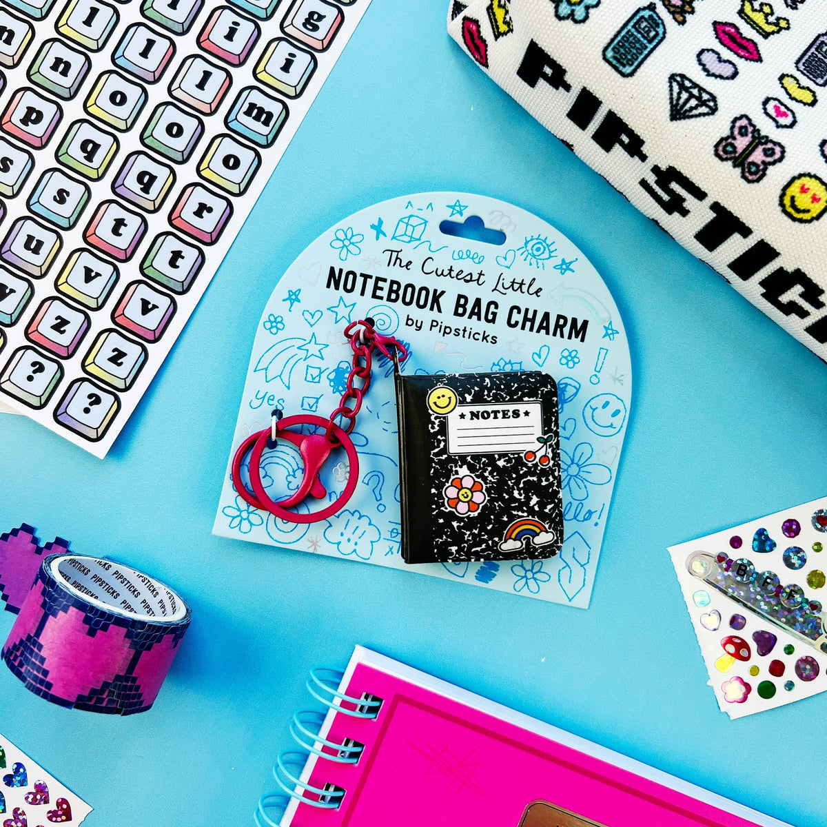 Nostalgic Notes Notebook Bag Charm