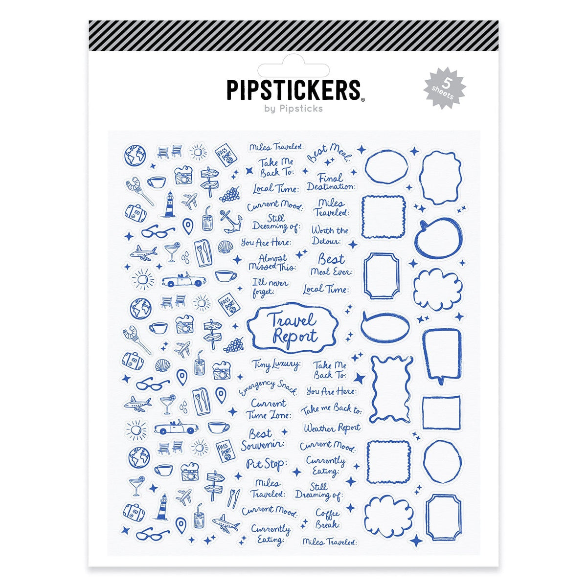 Travel Report Journaling Label (5ct)