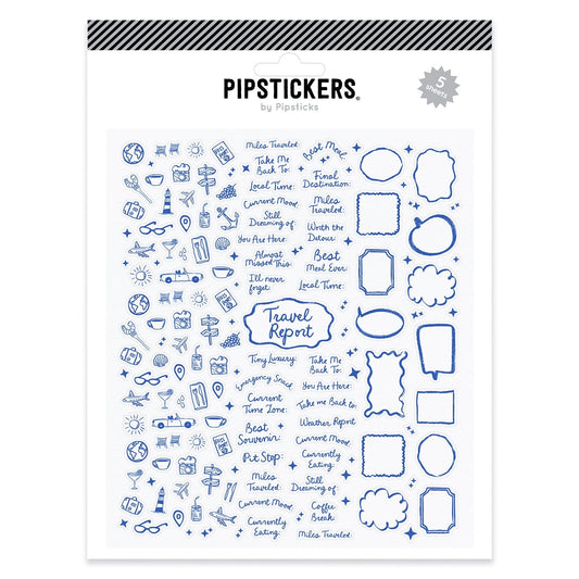 Travel Report Journaling Label (5ct)