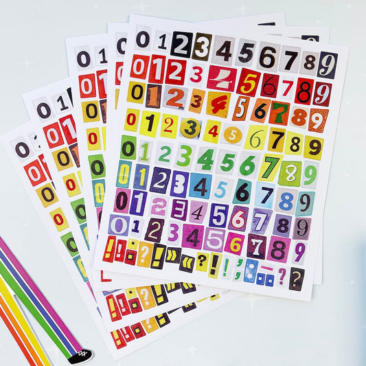 Color-Cut Counts Big Numerals