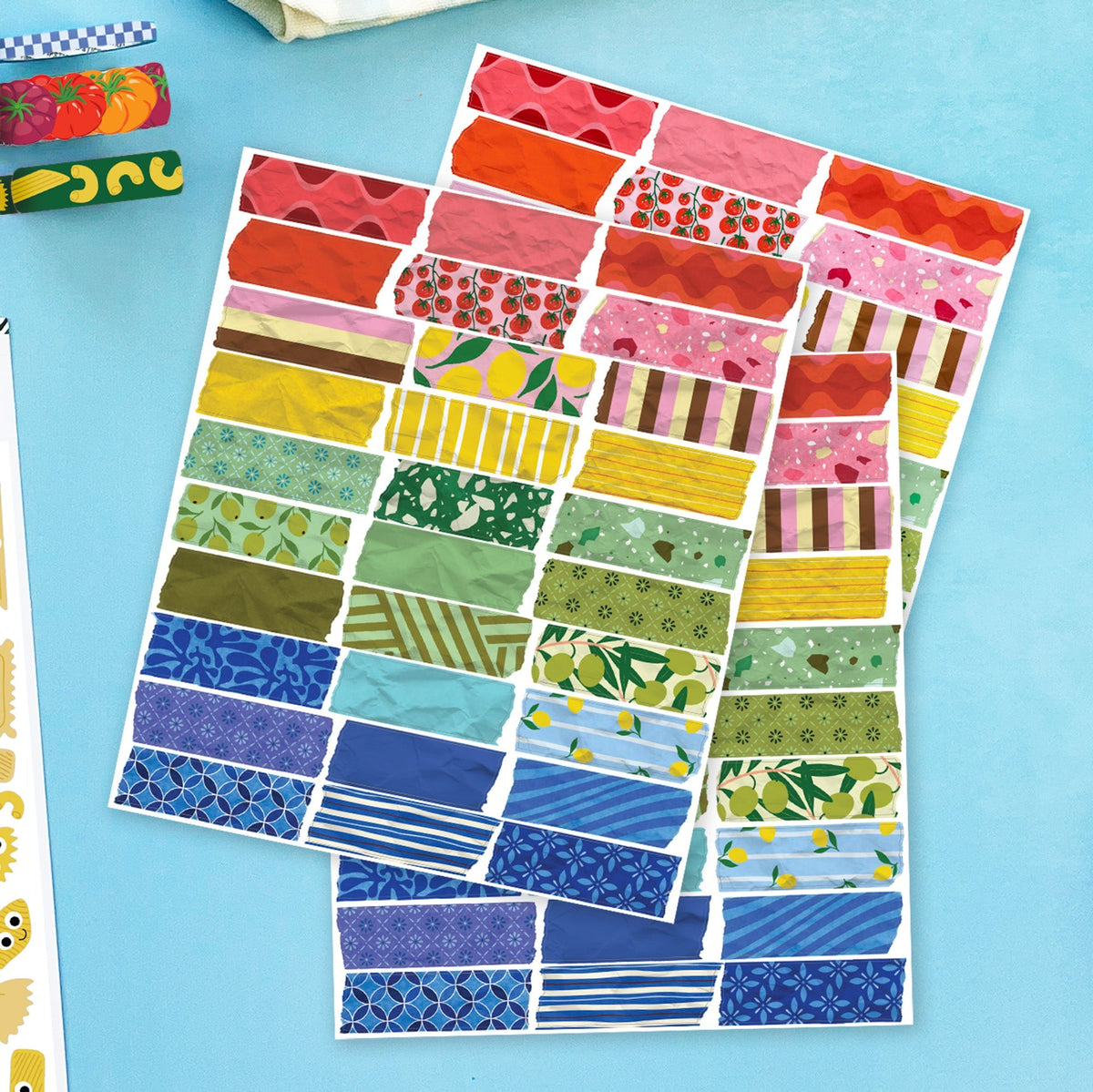 Mediterranean Summer Washi Labels (5ct)