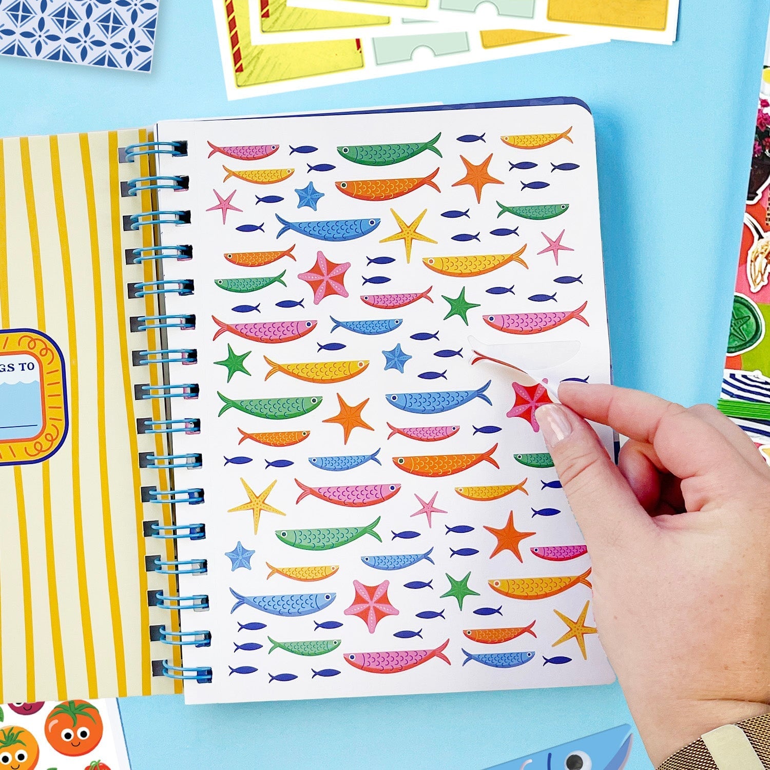 Sea-riously Tasty Sardine Spiral Notebook