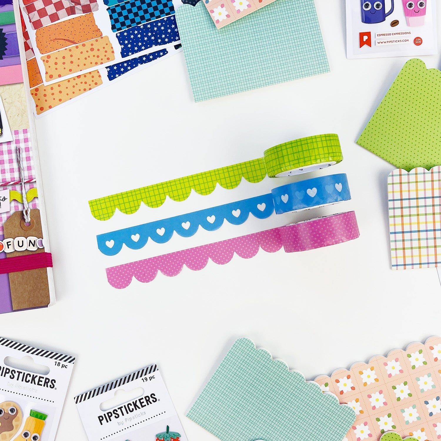 Lime Lineup Washi
