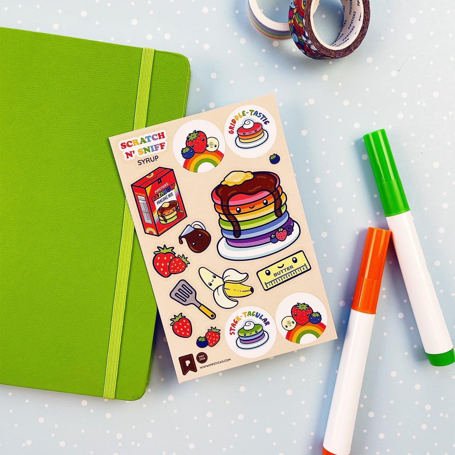 Stack-tacular Breakfast Scratch 'n Sniff