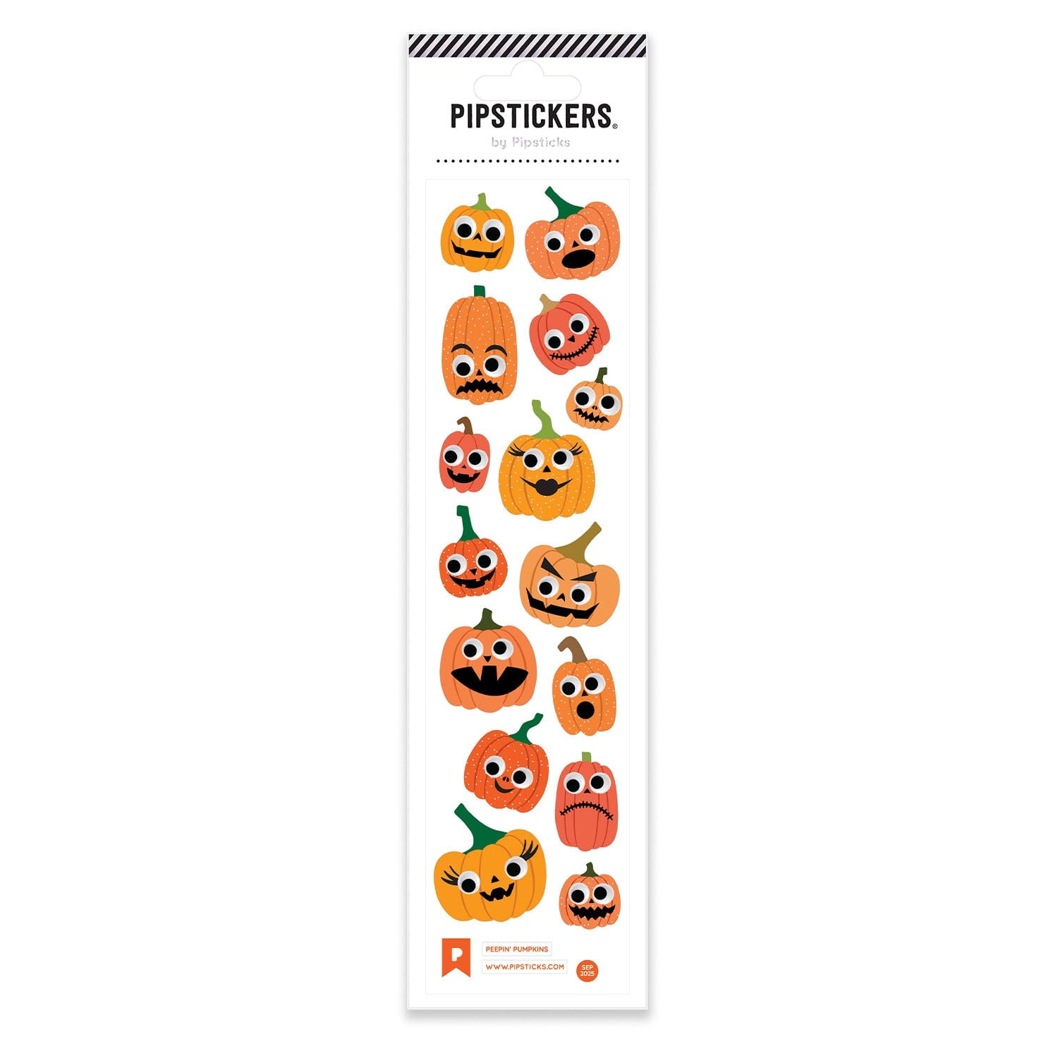 Peepin' Pumpkins Googly Eye Stickers