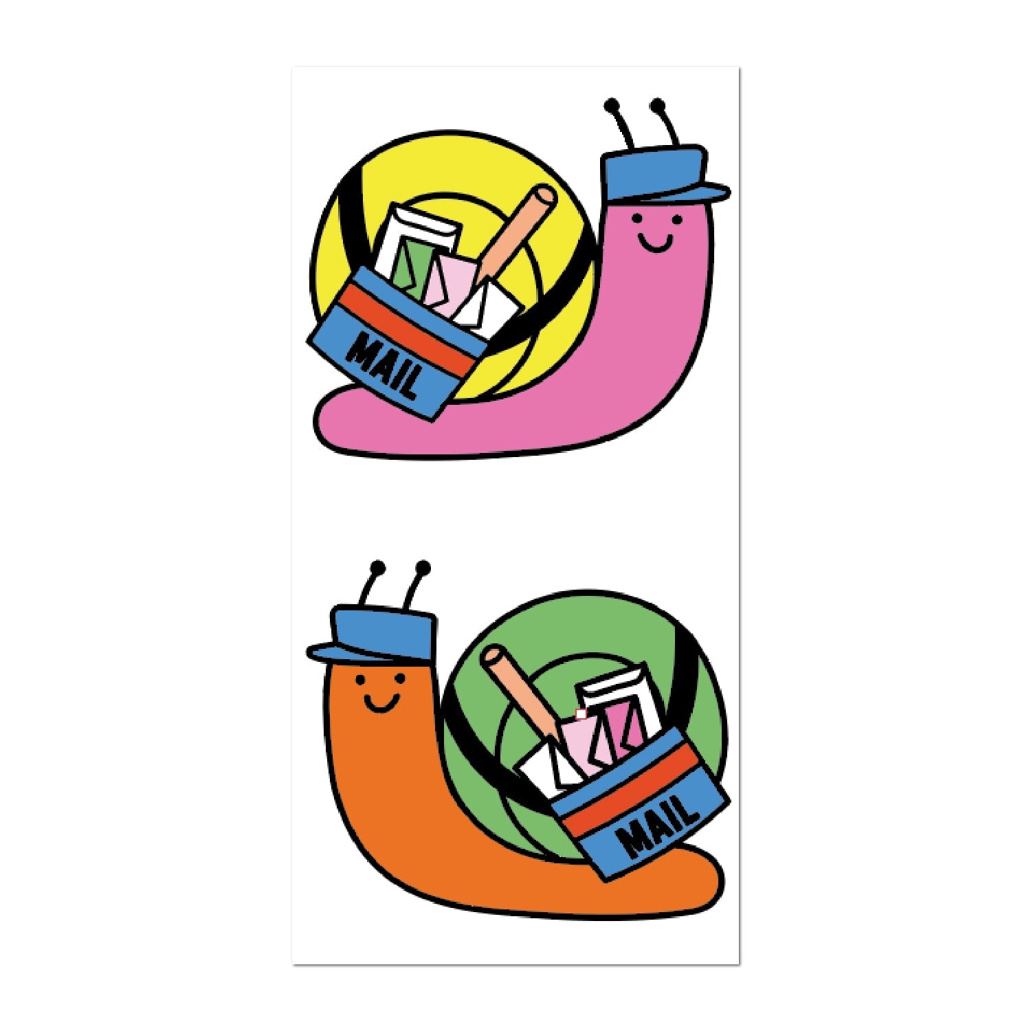 Snail Mail Express Sticker On The Roll