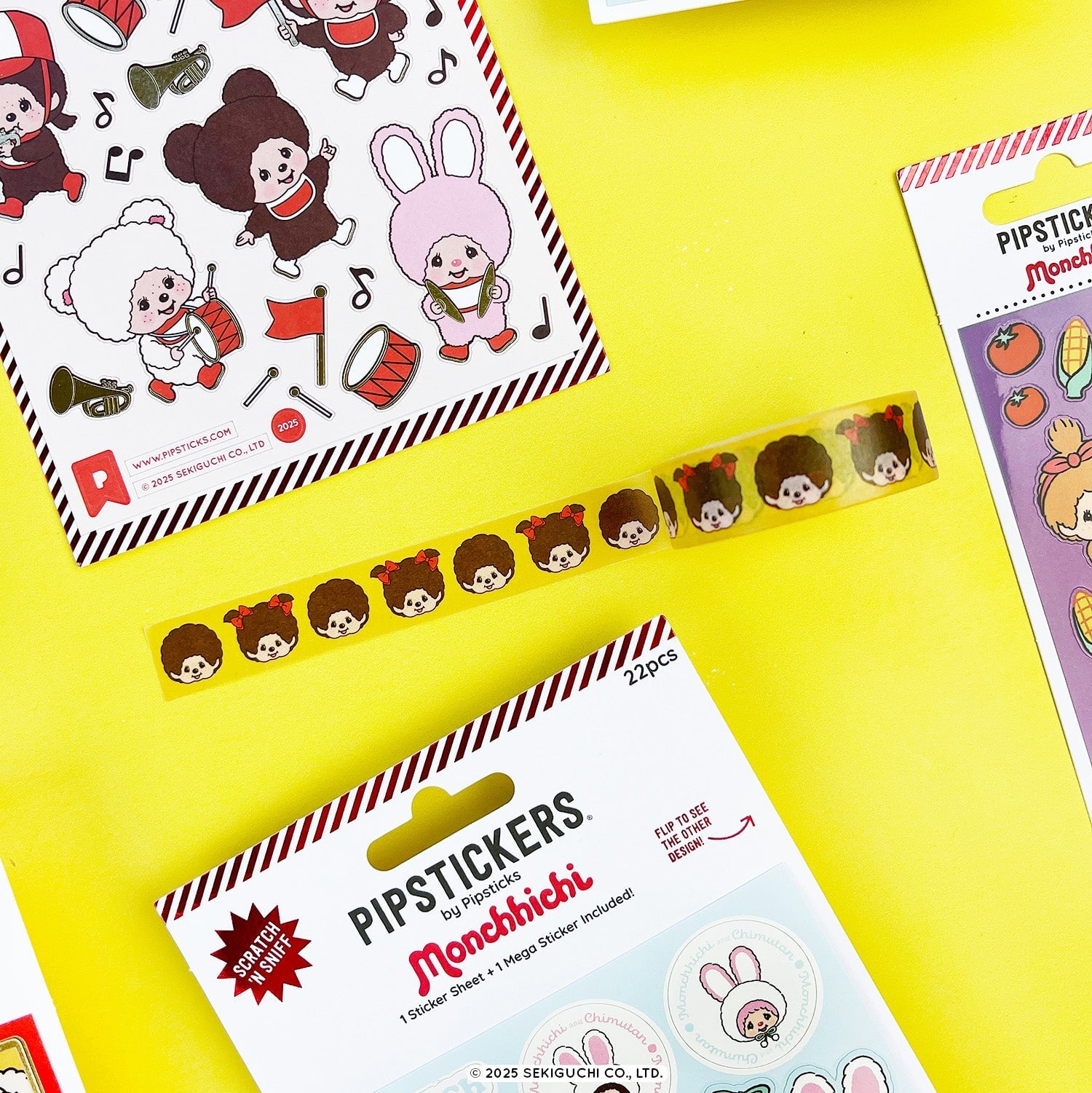 Pipsticks x Monchhichi Stickers + Stationery Box