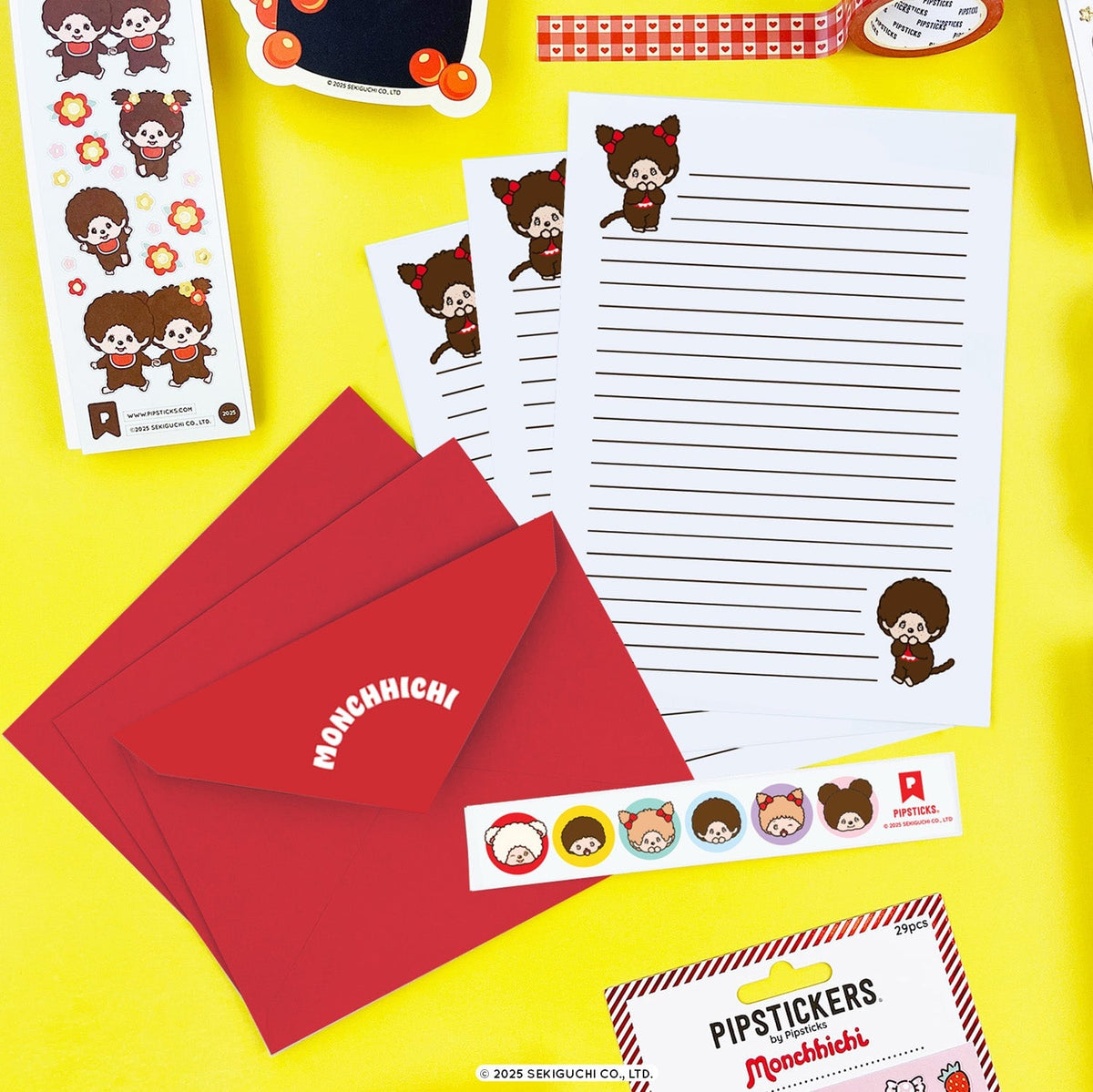 Pipsticks x Monchhichi Stickers + Stationery Box
