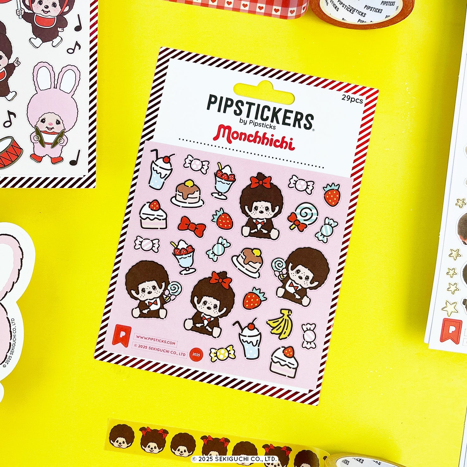 Pipsticks x Monchhichi Stickers + Stationery Box
