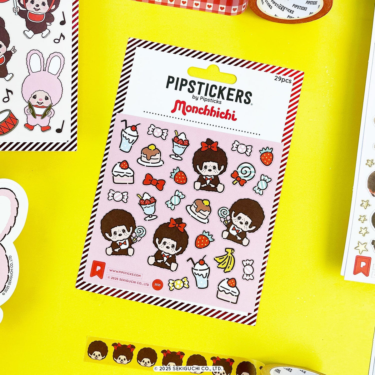 Pipsticks x Monchhichi Stickers + Stationery Box