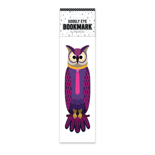 Observating Owl Googly Eye Bookmark
