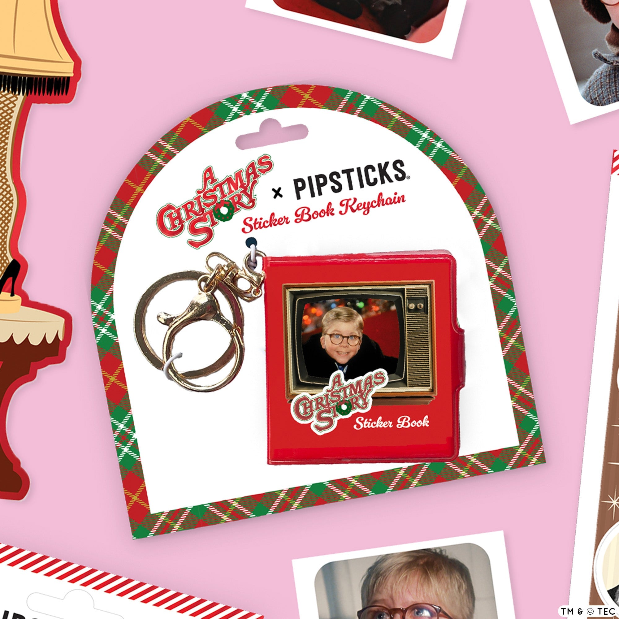 A Christmas Story Mini Sticker Book Keychain