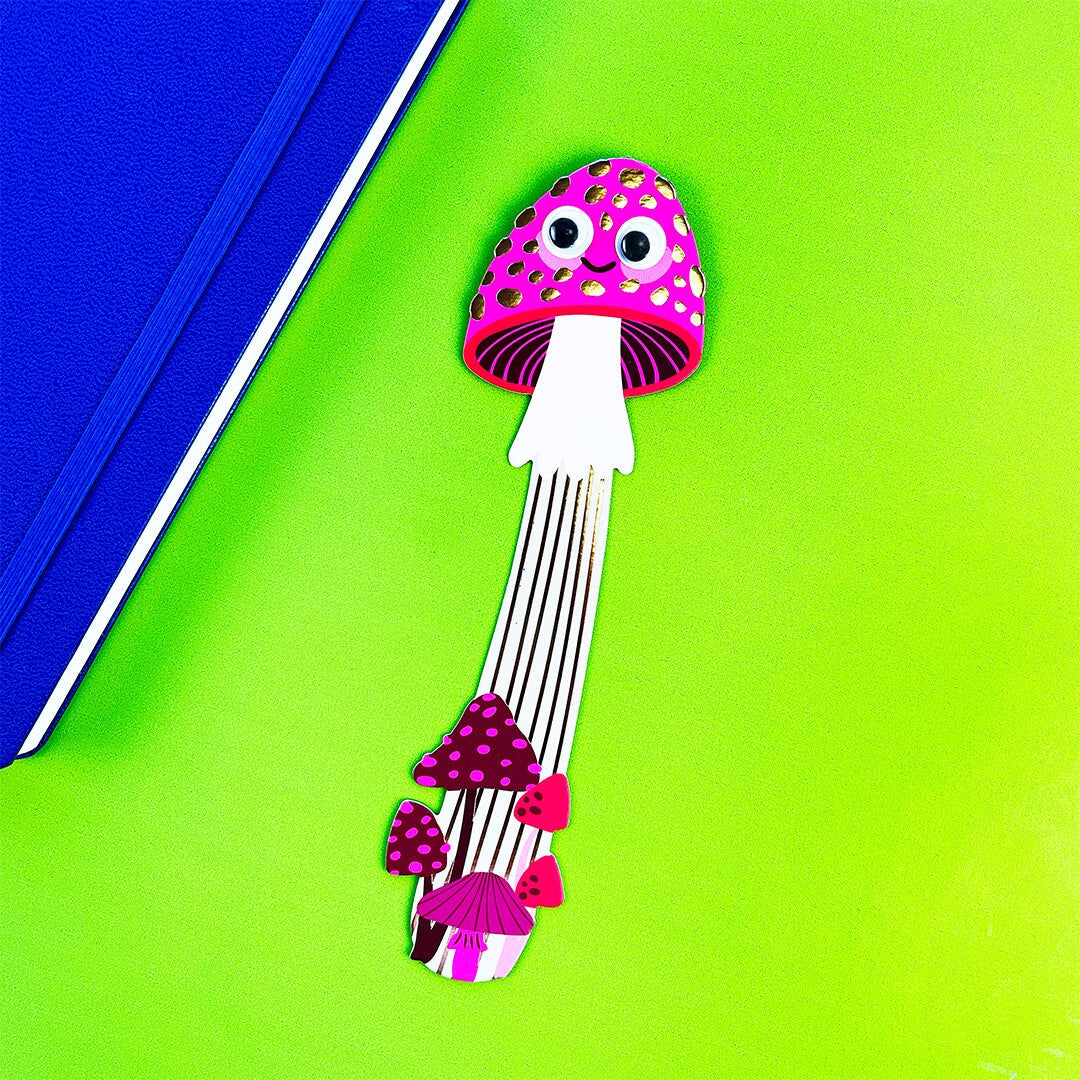 Mushroom Majesty Bookmark Googly Eye Bookmark