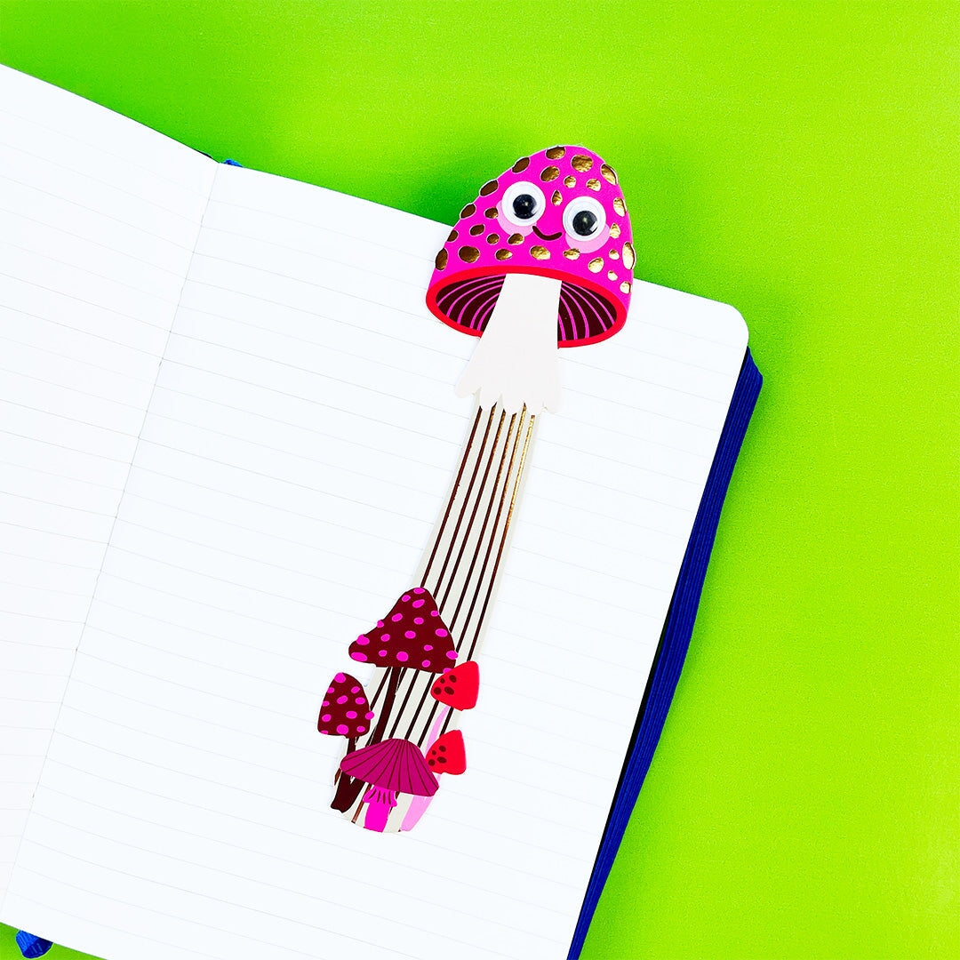 Mushroom Majesty Bookmark Googly Eye Bookmark