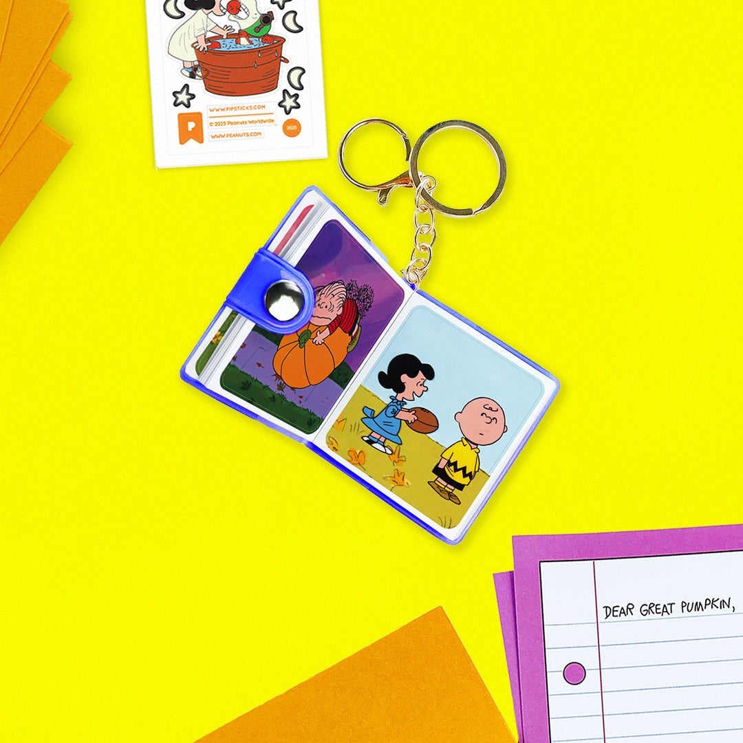 It's The Great Pumpkin Mini 
Sticker Book Keychain