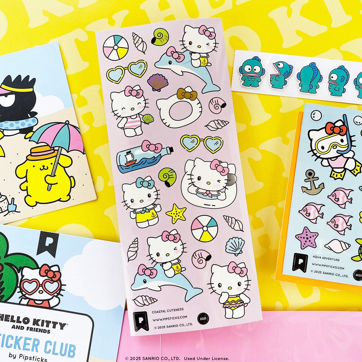 To The Beach Hello Kitty and Friends Sticker Pack