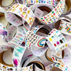 stickers on the roll