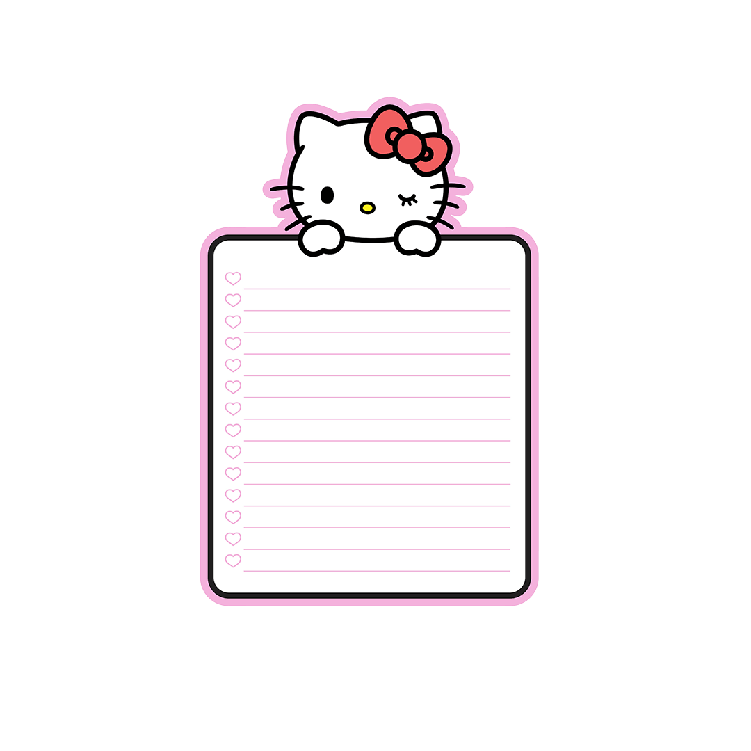 Hello Kitty Playful Pages Notepad