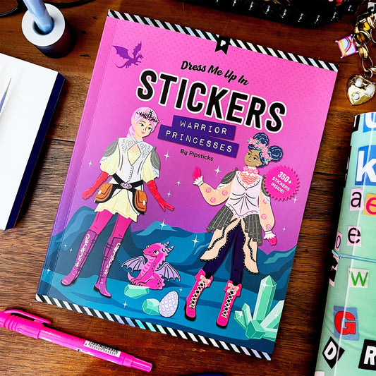 Warrior Princesses Dress-Me-Up In Stickers Book