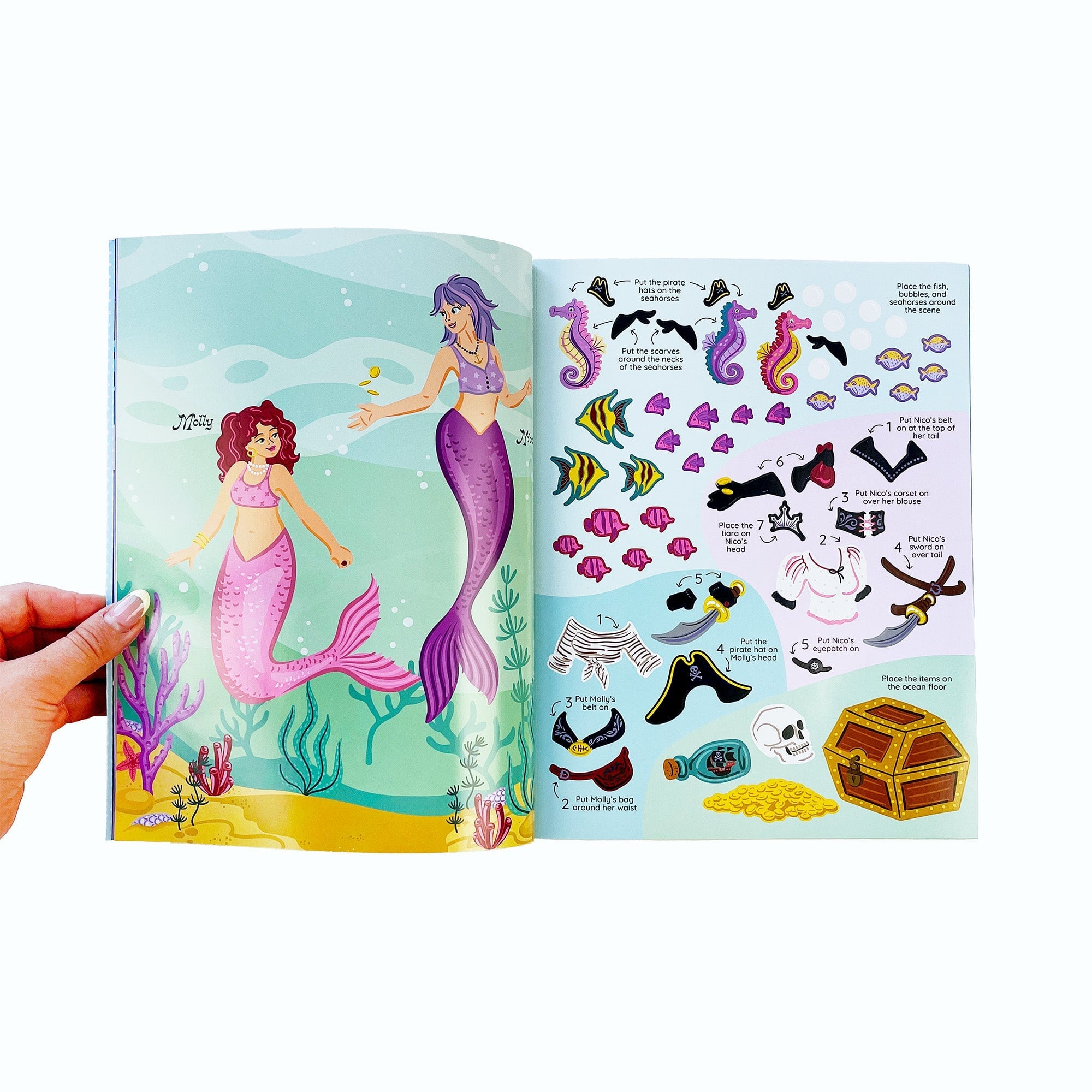 Warrior Princesses Dress-Me-Up In Stickers Book