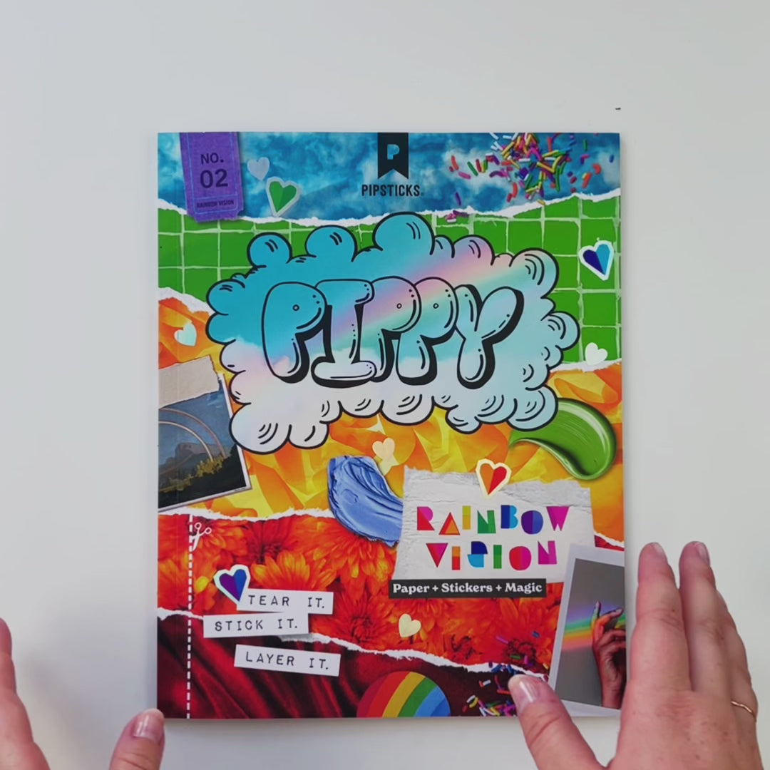 Rainbow Vision Collage Magazine