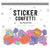 Looking Gourd Sticker Confetti