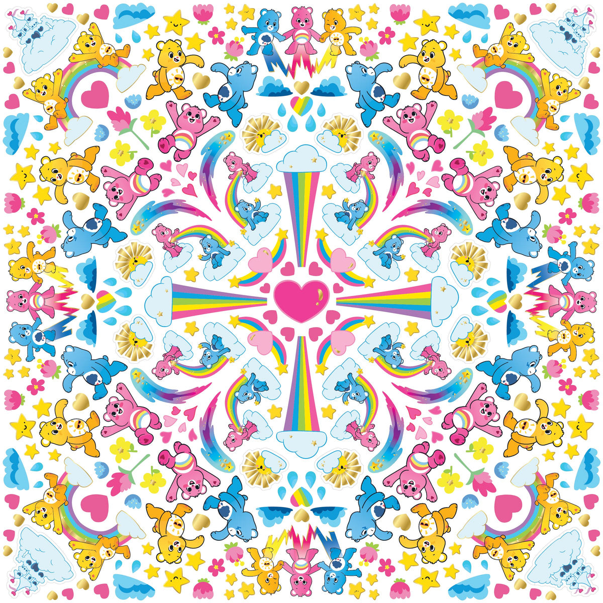 Care Bears In The Sky Sticker Burst