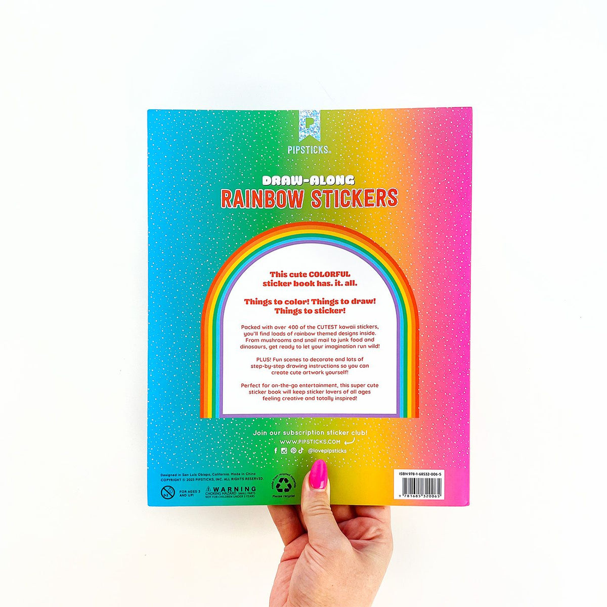 Draw-Along Rainbow Sticker Book