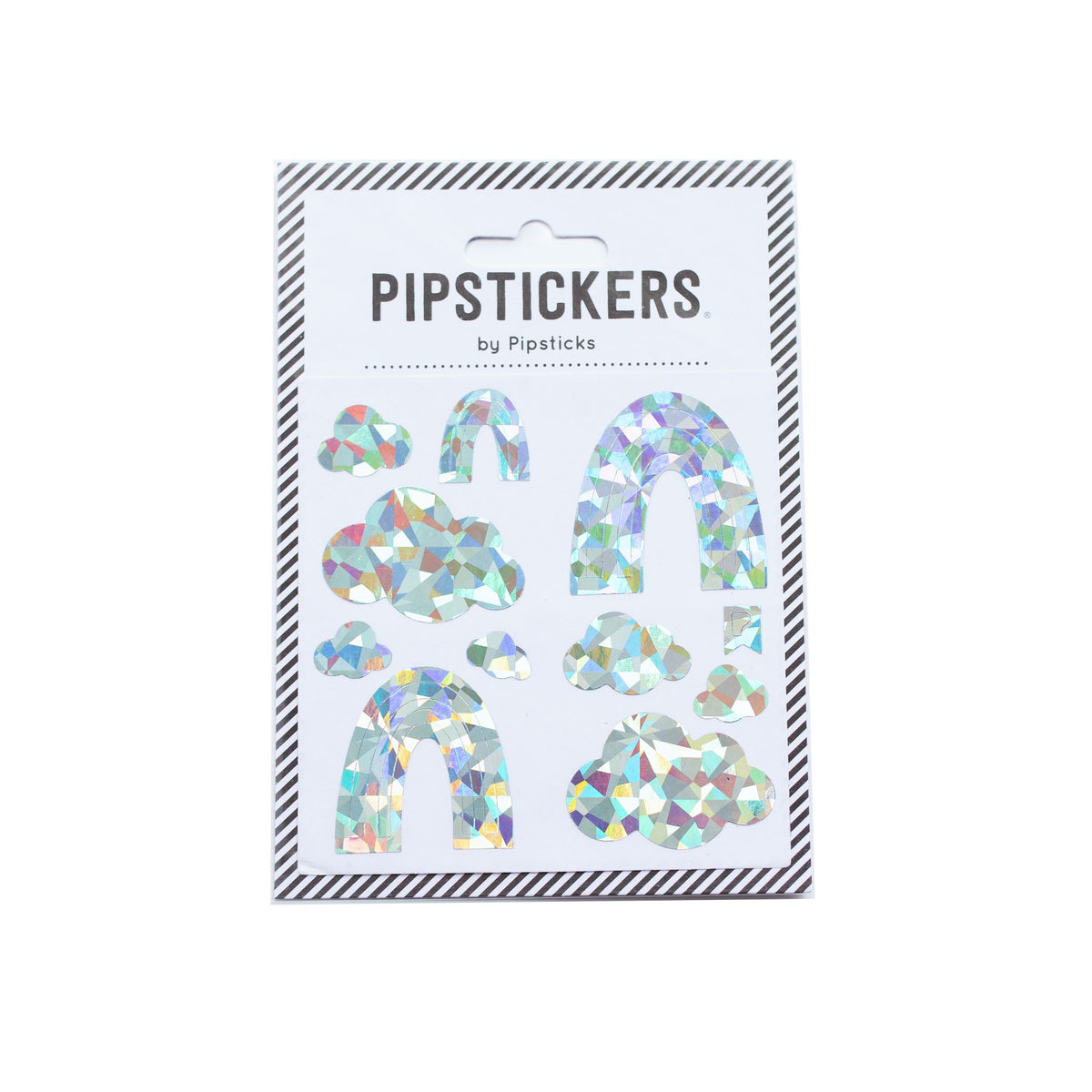 Silver Holographic Rainbows & Clouds